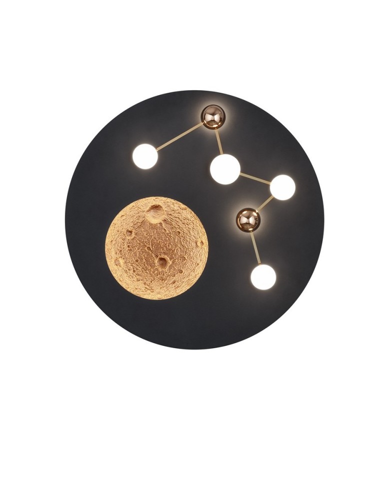 LED ceiling lamps - Trio ZODIAC Modern Ceiling 1xLED max 42W 2300+3000+4000K Black Matte 644810132 - product kolory-swiatla.pl 2