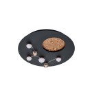 LED ceiling lamps - Trio ZODIAC Modern Ceiling 1xLED max 42W 2300+3000+4000K Black Matte 644810132 - product 3