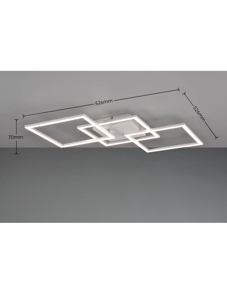 LED ceiling lamps - RL TRAIL Modern Ceiling 1xLED max 31W 4000K White Mat R64493131. - product kolory-swiatla.pl 10