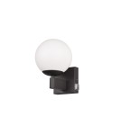 Bathroom wall lamps - Trio Bathroom Wall Ball 1xE14 max 10W Black Matte 284270132 - product 6