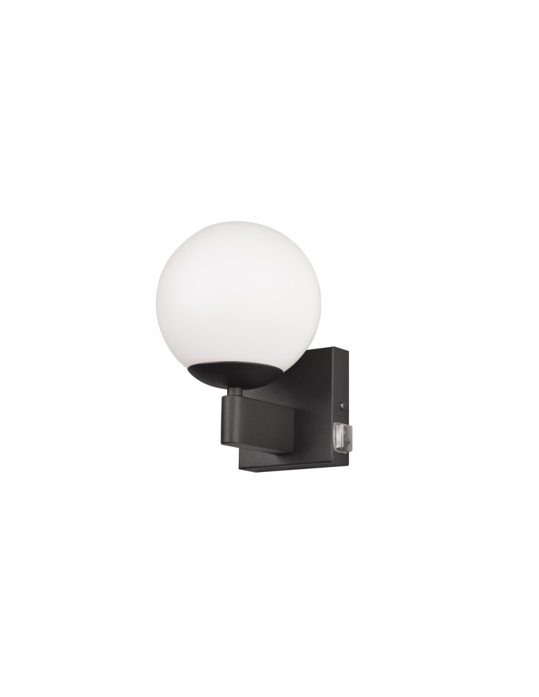 Bathroom wall lamps - Trio Bathroom Wall Ball 1xE14 max 10W Black Matte 284270132 - product kolory-swiatla.pl 6