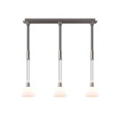 Pendant lamps on a strip - Trio STANLEY Pendant Modern 3xE27 max 40W Nickel Matte 319500307 - product 3