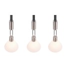 Pendant lamps on a strip - Trio STANLEY Pendant Modern 3xE27 max 40W Nickel Matte 319500307 - product 4