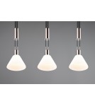 Pendant lamps on a strip - Trio STANLEY Pendant Modern 3xE27 max 40W Nickel Matte 319500307 - product 7