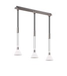 Pendant lamps on a strip - Trio STANLEY Pendant Modern 3xE27 max 40W Nickel Matte 319500307 - product 9