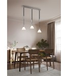 Pendant lamps on a strip - Trio STANLEY Pendant Modern 3xE27 max 40W Nickel Matte 319500307 - product 11