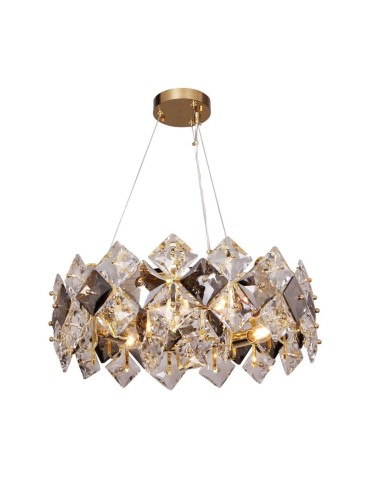 Zuma Line Tiara Pendant Lamp Gold / Transparent+Smoke 9864-500