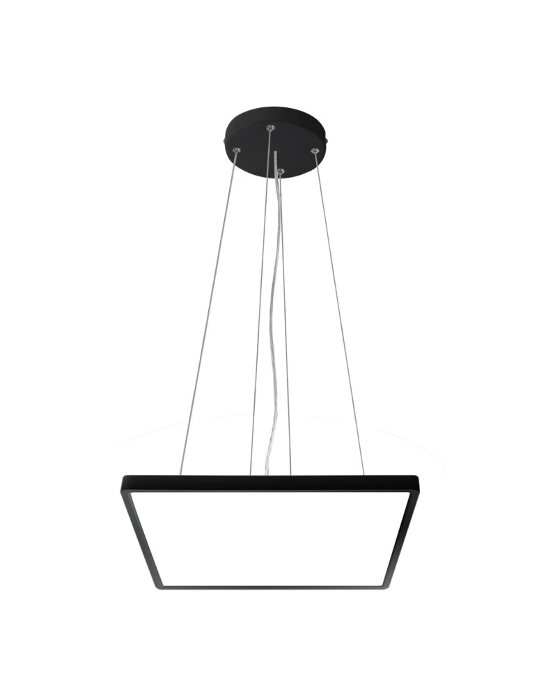 LED pendant lamps - Italux Bastia Pendant Black 1xLED 24W 2800K+4000K+6000K PND-83625-300S-24W-BL - product kolory-swiatla.pl 1