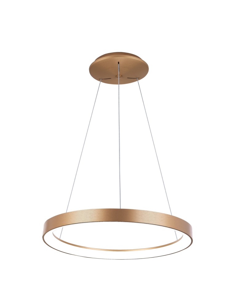 Pendant lamps circles - Italux Vico Pendant Gold 1xLED 60W 3000K+4000K PND-53675-078RPC-GD-3KS4K-TRDIMM - product kolory-swiatla.pl 1