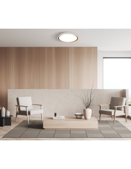 Italux Rende Plafond Gold, white IP44 1xLED 47W 3000K+4000K+6000K PLF-63728-3K4K6K-GD-WH-SL - product 2