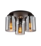 3-point ceiling lamps - Italux Sardo Spotlight/Spot Black 3xE27 40W SPL-5581-3SC-BK-SG - product 1