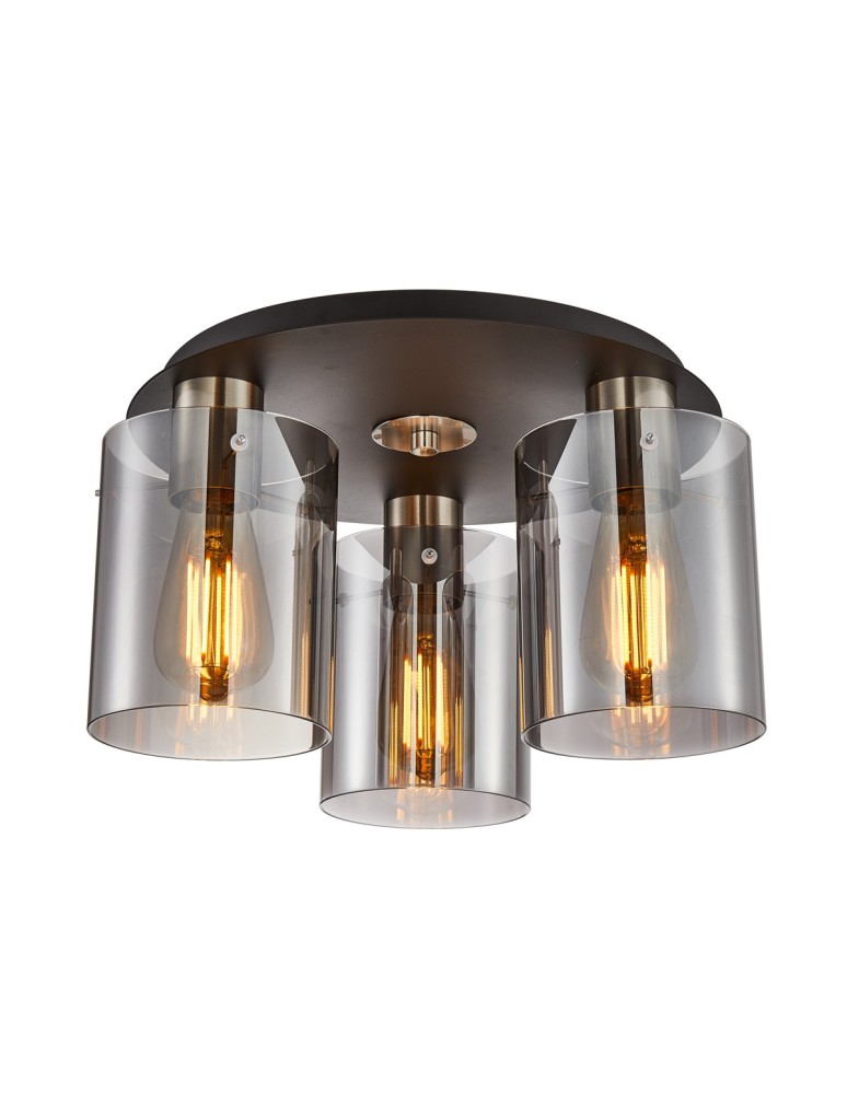 3-point ceiling lamps - Italux Sardo Spotlight/Spot Satin Nickel 3xE27 40W SPL-5581-3SC-SC-SG - product kolory-swiatla.pl 1