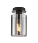 Glass ceiling lamps - Italux Sardo Spotlight/Spot Black 1xE27 40W SPL-5581-1SC-BK-SG - product 1