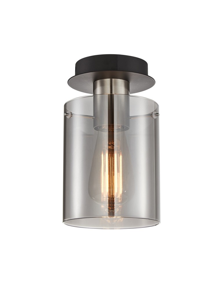 Glass ceiling lamps - Italux Sardo Spotlight/Spot Satin Nickel 1xE27 40W SPL-5581-1SC-SC-SG - product kolory-swiatla.pl 1