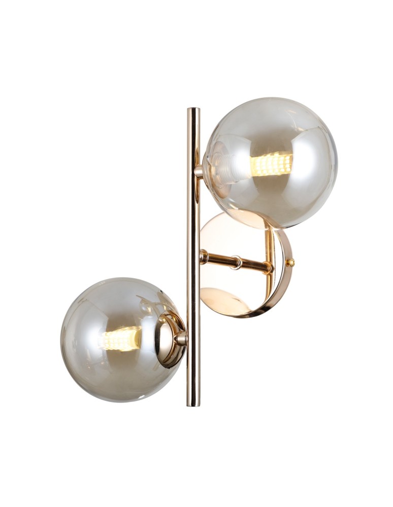 Wall lamps spheres - Italux Erimida Wall lamp Gold 2xG9 5W WL-2244-2-GD - product kolory-swiatla.pl 1