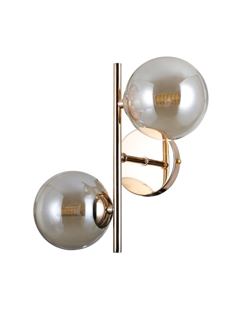Wall lamps spheres - Italux Erimida Wall lamp Gold 2xG9 5W WL-2244-2-GD - product kolory-swiatla.pl 2