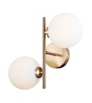 Wall lamps spheres - Italux Mirellio Wall lamp Honey brass 2xG9 5W WL-66463-2-HB - product 1