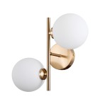 Wall lamps spheres - Italux Mirellio Wall lamp Honey brass 2xG9 5W WL-66463-2-HB - product 2