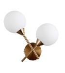 Wall lamps spheres - Italux Evora Wall lamp Honey brass 2xG9 5W WL-55342-2-HB - product 2