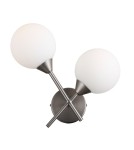Wall lamps spheres - Italux Evora Wall lamp satin nickel 2xG9 5W WL-55342-2-SN - product 1