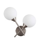 Wall lamps spheres - Italux Evora Wall lamp satin nickel 2xG9 5W WL-55342-2-SN - product 2