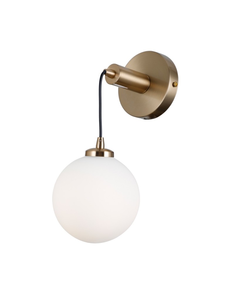 Wall lamps spheres - Italux Perlos Wall lamp Honey brass 1xG9 5W WL-54456-1-HB - product kolory-swiatla.pl 1