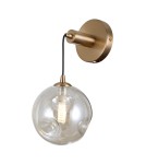 Wall lamps spheres - Italux Perlos Wall lamp Honey brass 1xG9 5W WL-54456-1-HB-AMB - product 1