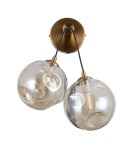 Wall lamps spheres - Italux Perlos Wall lamp Honey brass 2xG9 5W WL-54456-2-HB-AMB - product 2
