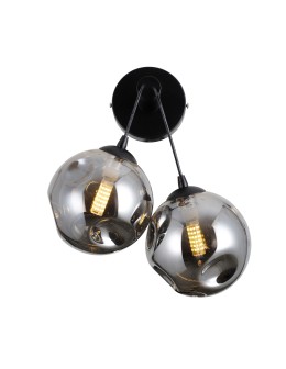 Italux Perlos Kinkiet Czarny mat 2xG9 5W WL-54456-2A-BK-SMG