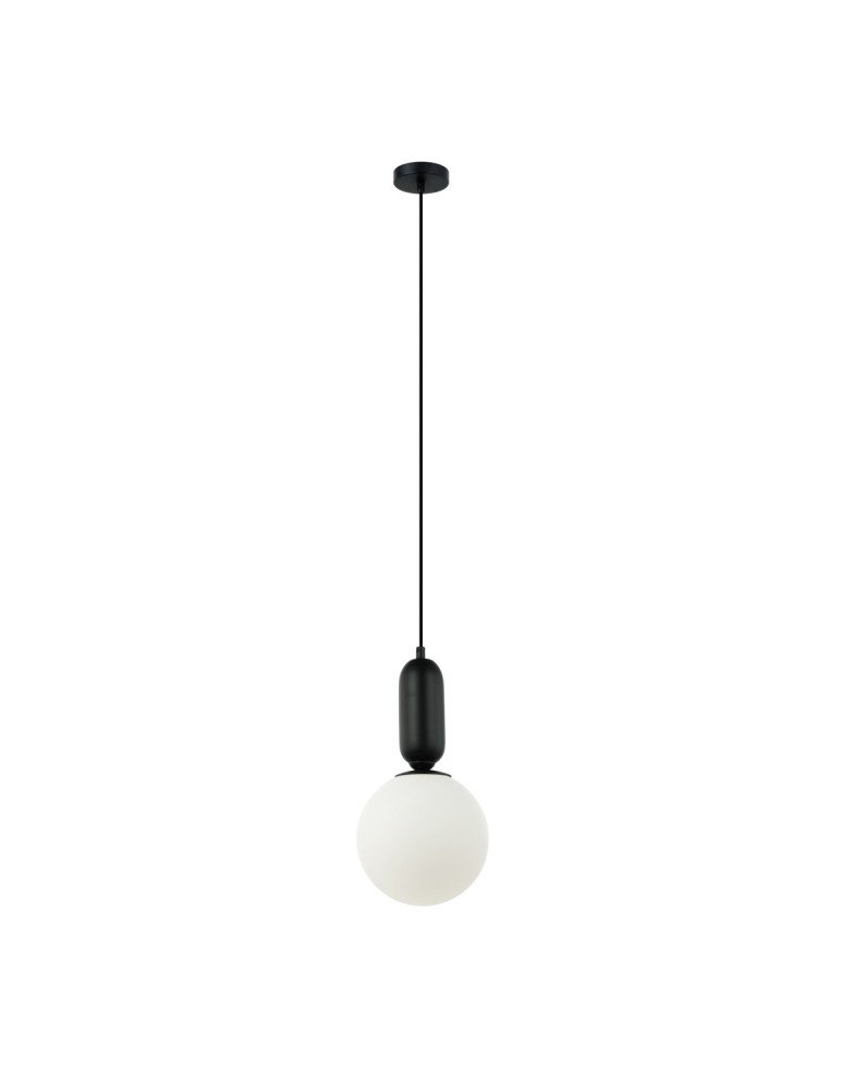 Pendant lamps spheres - Italux Aldeva Pendant Black 1xE27 40W PND-02340-1M-BK - product kolory-swiatla.pl 2