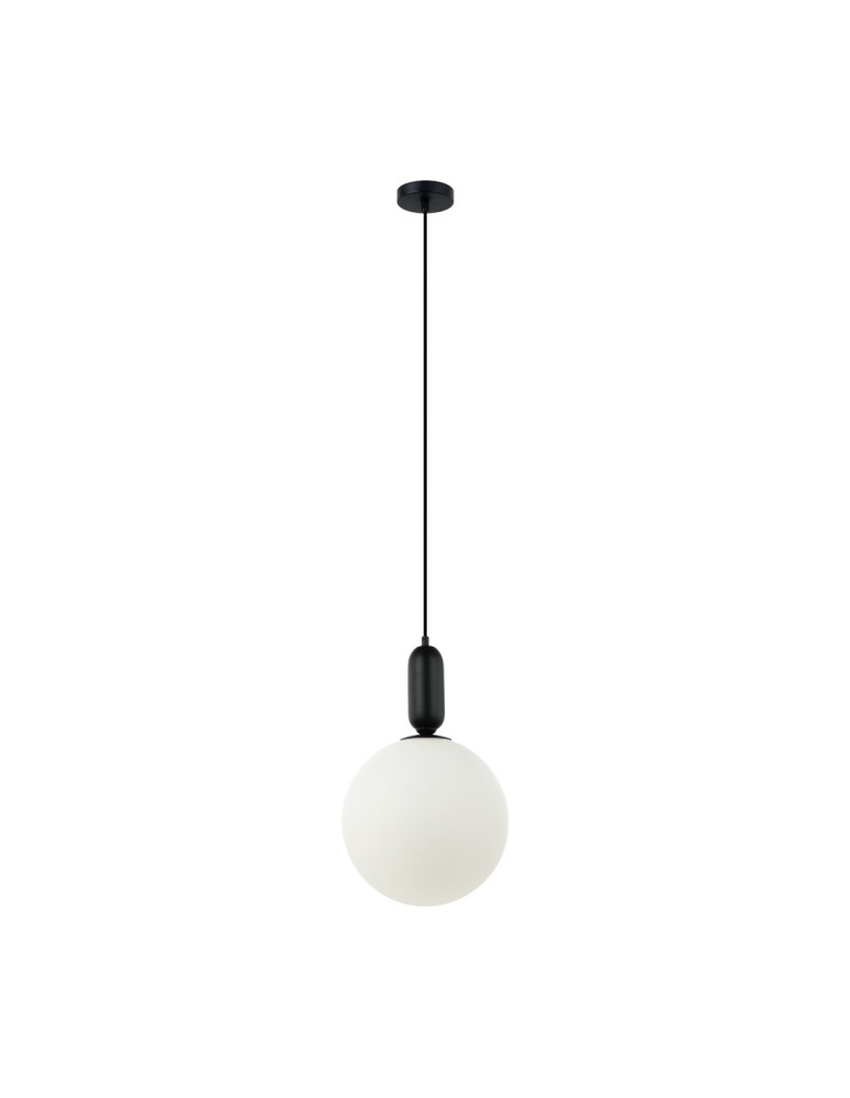 Pendant lamps spheres - Italux Aldeva Pendant Black 1xE27 40W PND-02340-1L-BK - product kolory-swiatla.pl 2