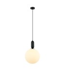 Pendant lamps spheres - Italux Aldeva Pendant Black 1xE27 40W PND-02340-1L-BK - product 1