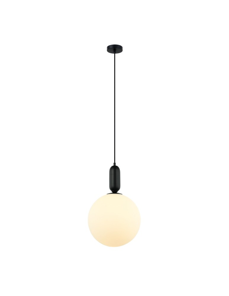 Pendant lamps spheres - Italux Aldeva Pendant Black 1xE27 40W PND-02340-1L-BK - product kolory-swiatla.pl 1