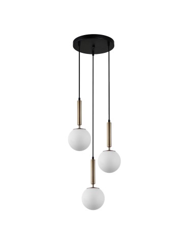 Italux Ravena Pendant Brass 3xE27 10W PND-2324-3A GD+OPAL