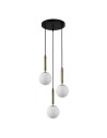 Italux Ravena Wisząca Mosiężny 3xE27 10W PND-2324-3A GD+OPAL