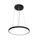 LED pendant lamps - Italux Alata Pendant Black 1xLED 24W 2800K+4000K+6000K PND-72836-300R-24W-BL - product 1