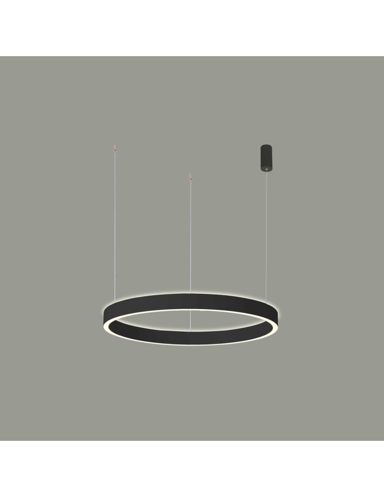 Pendant lamps circles - Italux Brasco Up Down Pendant Black 2xLED 60W 3000K+4000K PND-56215D-060RPP-BK-3KS4K-TRDIMM - product kolory-swiatla.pl 1