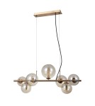 Pendant lamps over the island - Italux Canello Hanging Brass Honey 7xG9 5W PND-406007-7-HBR - product 2