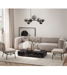 Pendant lamps over the island - Italux Canello Pendant Black Chrome 7xG9 5W PND-406007-7A-BCR - product 3