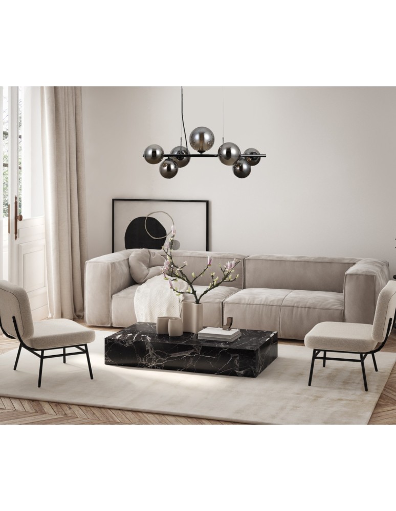 Pendant lamps over the island - Italux Canello Pendant Black Chrome 7xG9 5W PND-406007-7A-BCR - product kolory-swiatla.pl 3