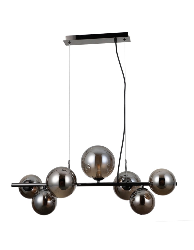 Pendant lamps over the island - Italux Canello Pendant Black Chrome 7xG9 5W PND-406007-7A-BCR - product kolory-swiatla.pl 2