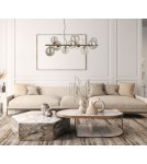 Pendant lamps over the island - Italux Canello Hanging Brass Honey 10xG9 5W PND-406007-10-HBR - product 3