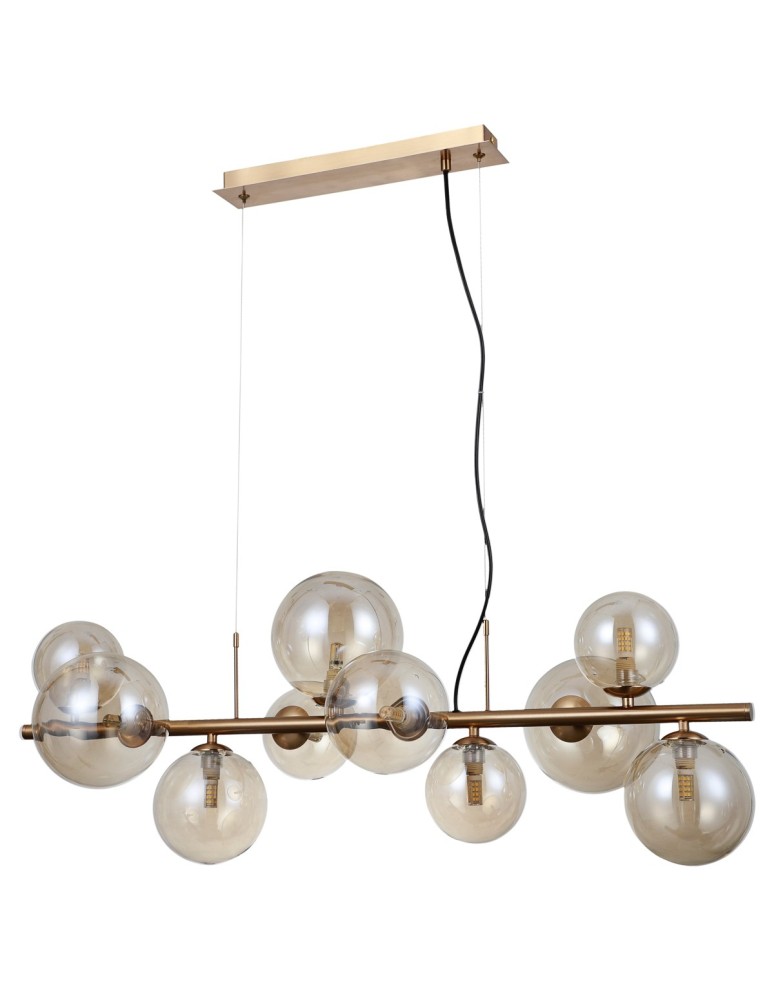 Pendant lamps over the island - Italux Canello Hanging Brass Honey 10xG9 5W PND-406007-10-HBR - product kolory-swiatla.pl 2