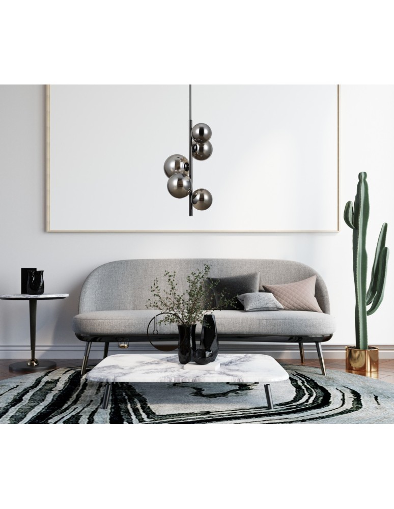 Pendant lamps spheres - Italux Canello Pendant Black Chrome 5xG9 5W PND-406007-V5A-BCR - product kolory-swiatla.pl 3