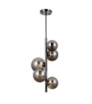 Pendant lamps spheres - Italux Canello Pendant Black Chrome 5xG9 5W PND-406007-V5A-BCR - product 1