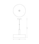 Industrial pendant lamps - Zuma Line Leo Pendant Lamp A8133XL matte black - product 3