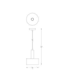 Zuma Line Leo Lampa Wisząca A8133 czarny mat - produkt 2
