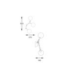 Modern wall lamps - Zuma Line Deimos Wall lamp W0462-02F-U8AC gold matte. - product 2