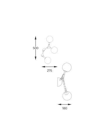 Zuma Line Deimos Kinkiet  W0462-02F-U8AC złoty mat - produkt 2
