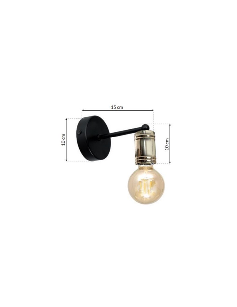 Loft wall lamps - industrial - Milagro Wall lamp DYLAN 1xE27 MLP4803 - product kolory-swiatla.pl 7